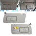 Prowesca Grey Sun Visor Pair with Mirrors - Premium Anti-Glare Car Sunshades with Integrated Vanity Mirrors and UV Protection